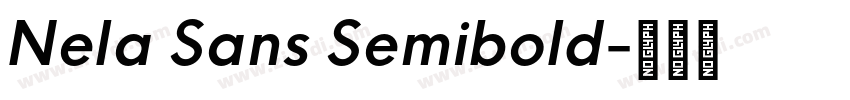 Nela Sans Semibold字体转换